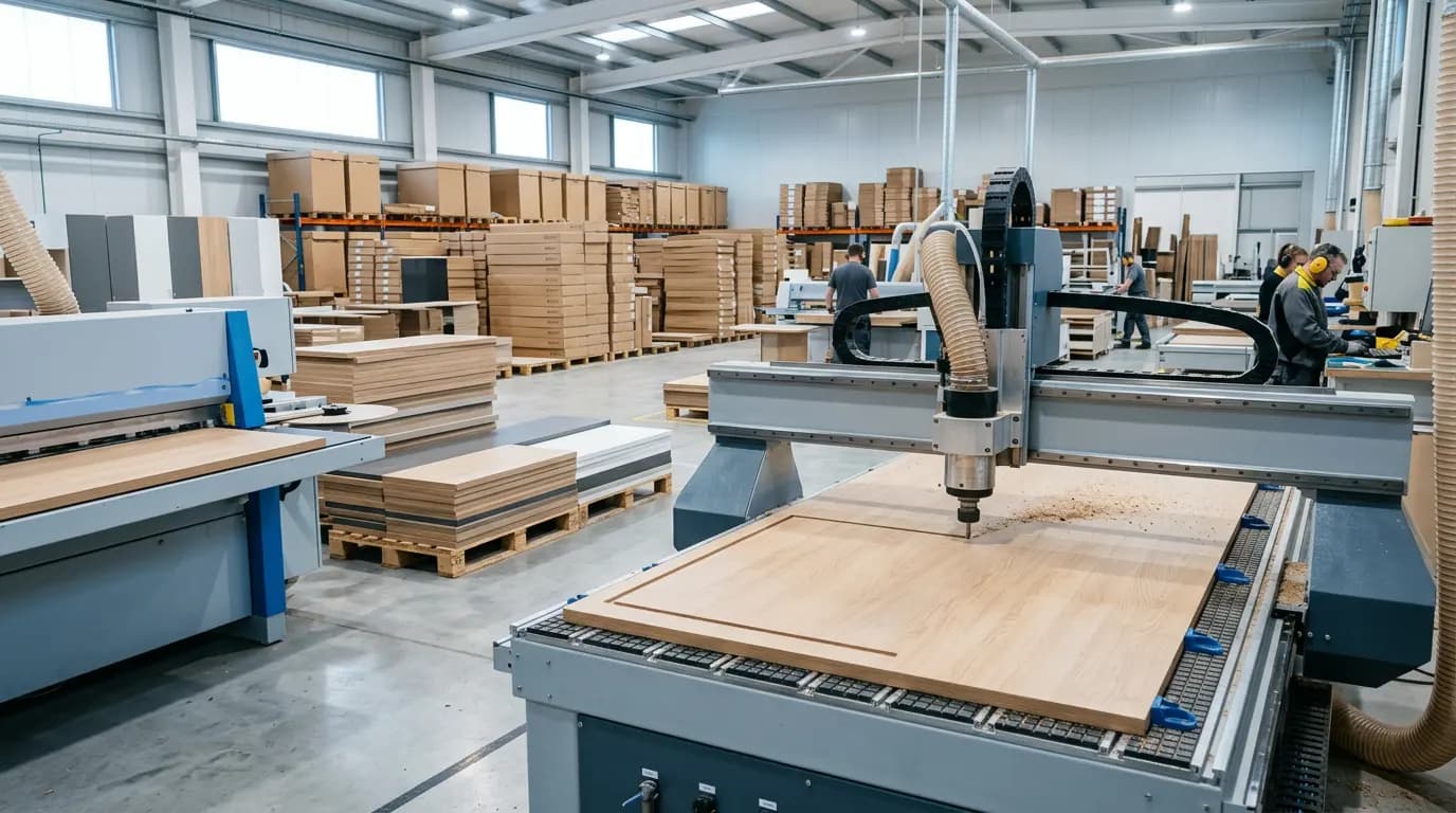 Planta de muebles de oficina