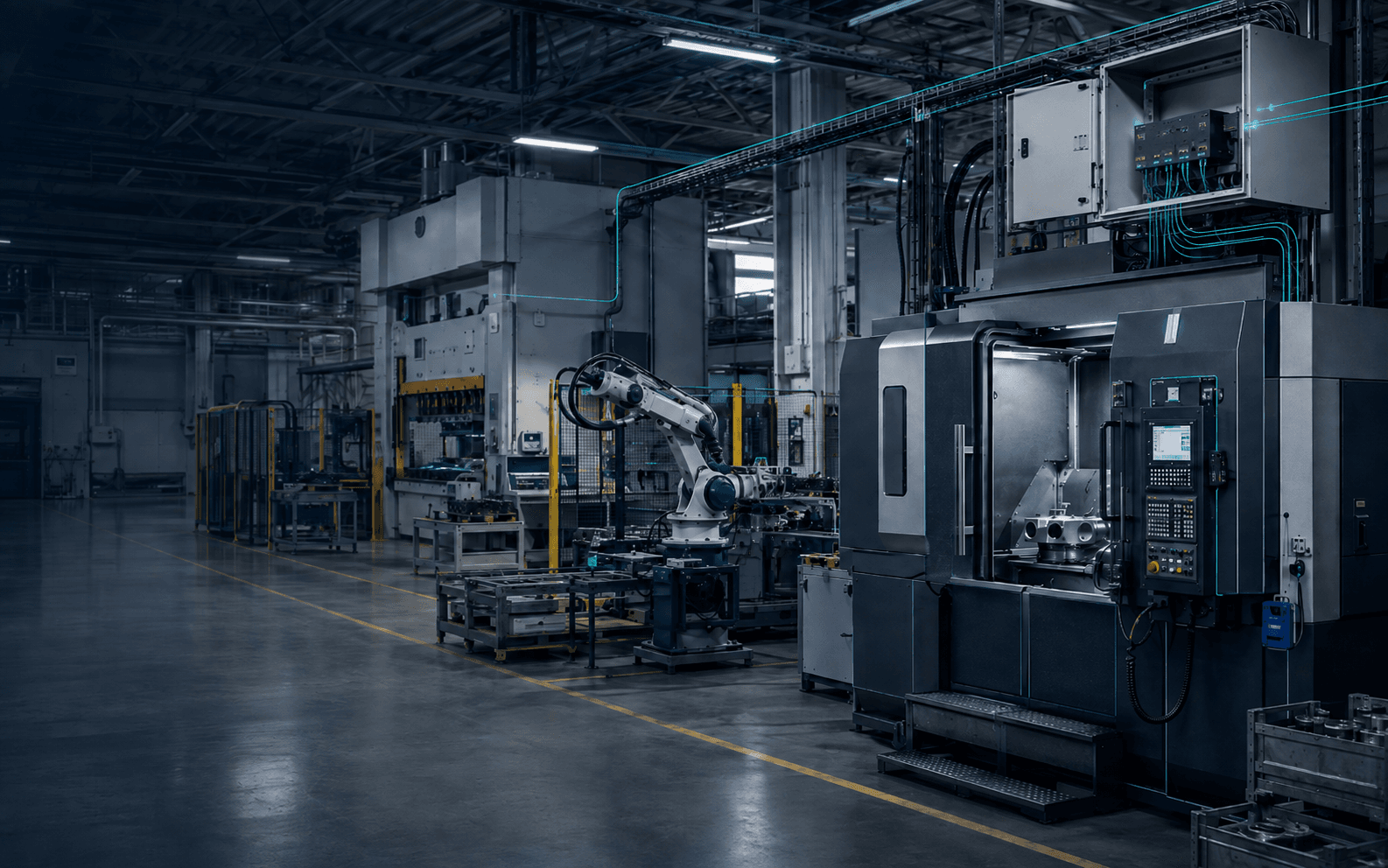 Activos industriales conectados mediante una capa edge hacia sistemas empresariales.